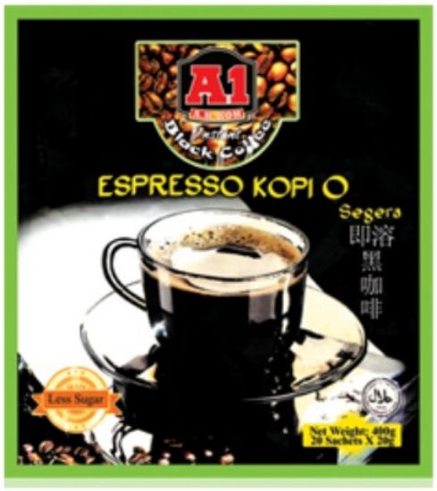 Picture of A1 Instant Coffee - Instant Espresso Kopi O 20 x 20g