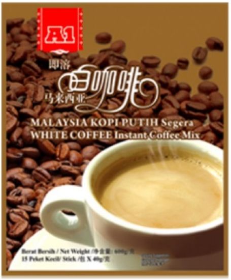 Picture of A1 Instant Coffee - 3 In 1 Instant White Coffee 15 x 40g