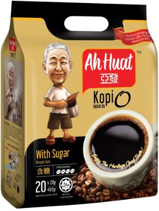Picture of Ah Huat Black Coffee (Kopi O) With Sugar 20 x 20g