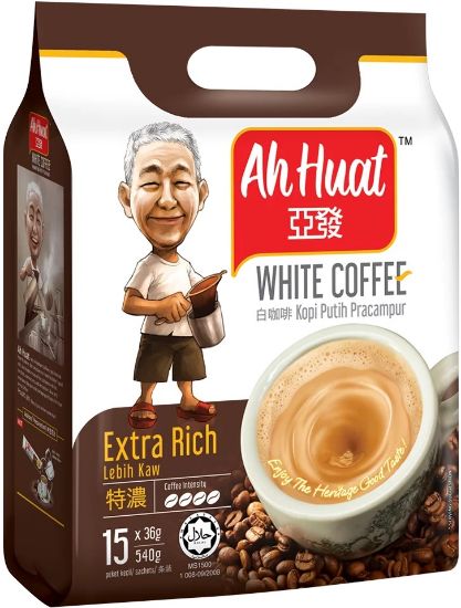 Picture of Ah Huat White Coffee - Extra Rich 15 x 36g