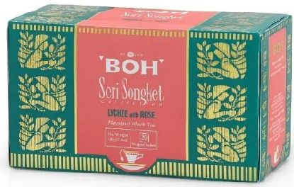 Picture of Boh Seri Songket Black Tea - Lychee With Rose 20 x 2g