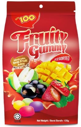 Picture of Lot 100 Fruity Gummy - Assorted 40pcs (130g)