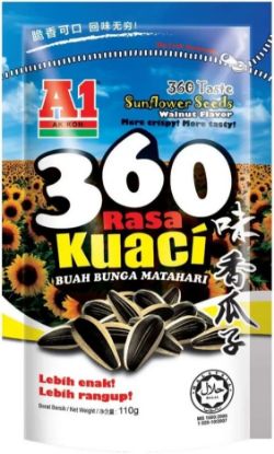 Picture of A1 Snack - 360 Taste Sunflower Seeds Walnut 110g