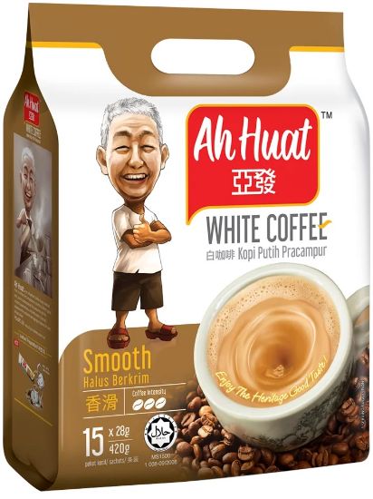 Picture of Ah Huat White Coffee - Smooth 15 x 28g