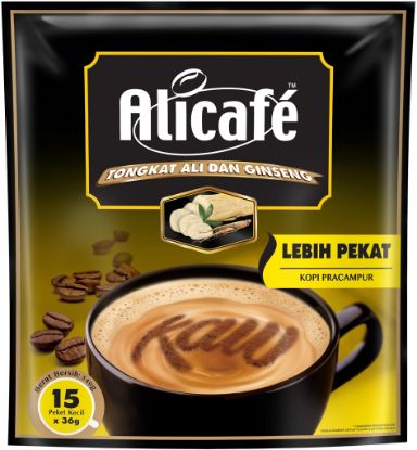 Picture of Alicafe Tongkat Ali And Ginseng - Extra Strong 15 x 36g