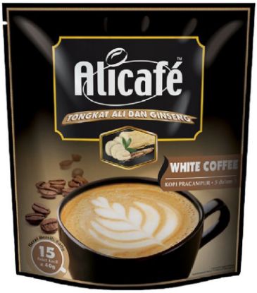 Picture of Alicafe Tongkat Ali And Ginseng - White Coffee 15 x 40g
