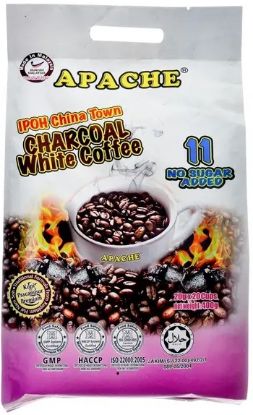 Picture of Apache Instant Coffee - 2 In 1 White Coffee Charcoal No Sugar 15 x 40g