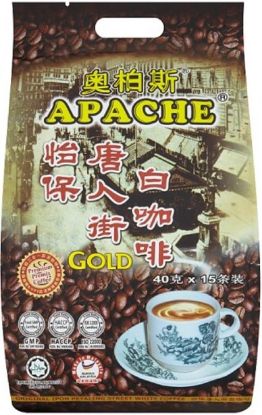 Picture of Apache Instant Coffee - 3 In 1 White Coffee Gold Special 15 x 40g