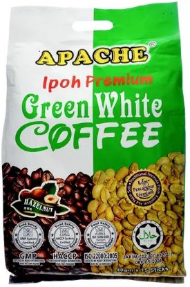 Picture of Apache Instant Coffee - 3 In 1 Green & White Coffee Hazelnut Mint 30 x 20g