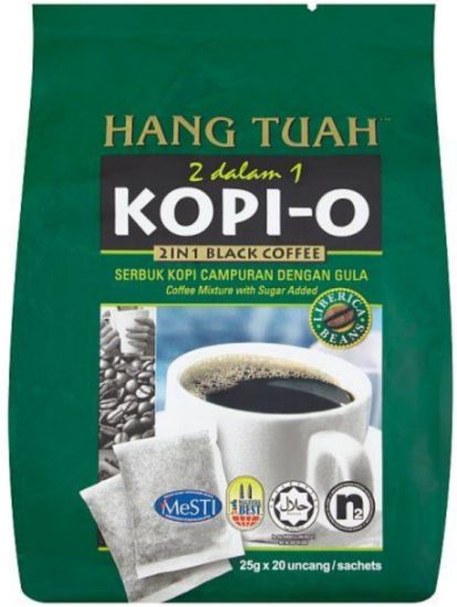 Picture of Hang Tuah Coffee 2 In 1 - Liberica (Green) 16 x 13g