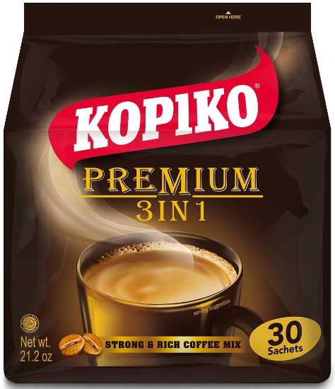 Picture of Kopiko 3 In 1 Extra Strong Bag 30 x 20g