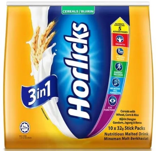Picture of Horlicks 3In1 Instant - Cereal 10 x 32g