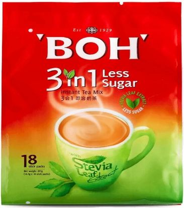 Picture of Boh 3In1 Tea Mix Less Sugar 18 x 16.5g