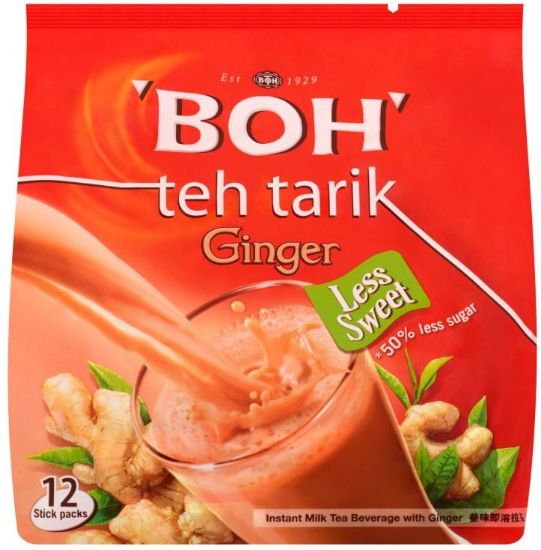 Picture of Boh 3In1 Tea Tarik Ginger Less Sugar 12 x 27g