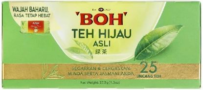 Picture of Boh Pure Green Tea With Tags 25 x 1.5g