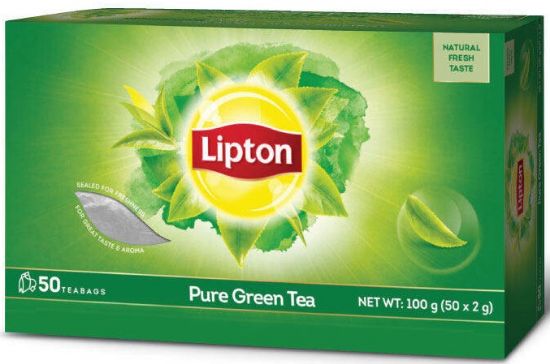 Picture of Lipton Pure Green Tea 50 x 2g