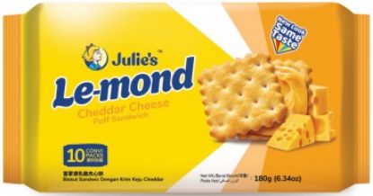 Picture of Julie Le Mond -Cheddar Cheese Cream 10 x 18g (180g)
