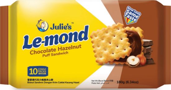 Picture of Julie Le Mond -Chocolate Hazelnut 10 x 18g (180g)