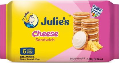Picture of Julie Sandwich Biscuit - Cheese 6 x 28g (168g)
