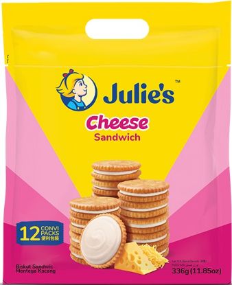 Picture of Julie Sandwich Biscuit - Cheese 12 x 28g (336g)