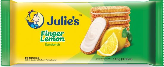 Picture of Julie Sandwich Biscuit - Finger Lemon 110g