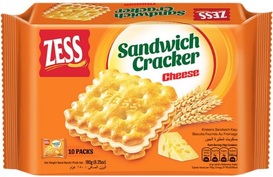 Picture of Zess Sandwich Biscuit - Cheese 10 x 18g