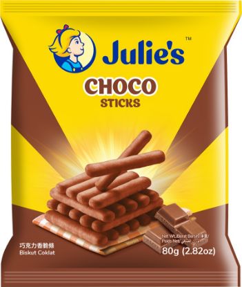 Picture of Julie Sticks -Choco 80g