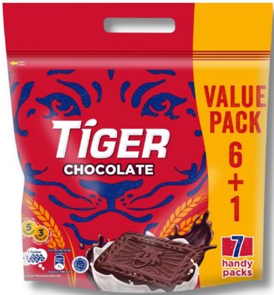 Picture of Tiger Biscuit - Chocolate Value Pack 7 Pack (372.4g)