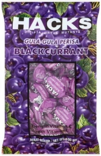 Picture of Hacks Candy - Blackcurrant 100g