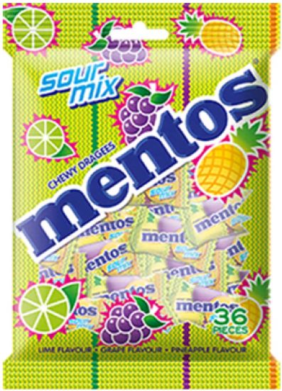 Picture of Mentos Bag Sour Mix 36pcs