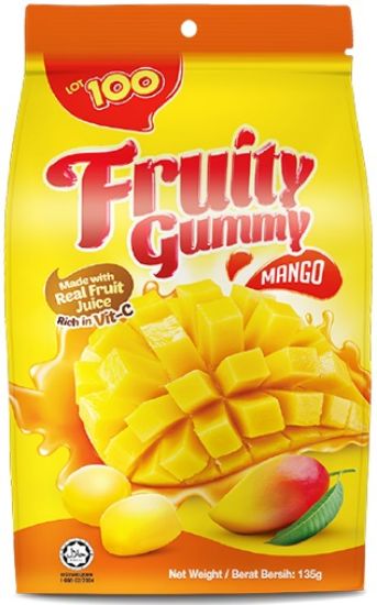 Picture of Lot 100 Fruity Gummy - Mango 40pcs (130g)