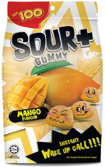 Picture of Lot 100 Sour Plus Gummy - Mango 95g