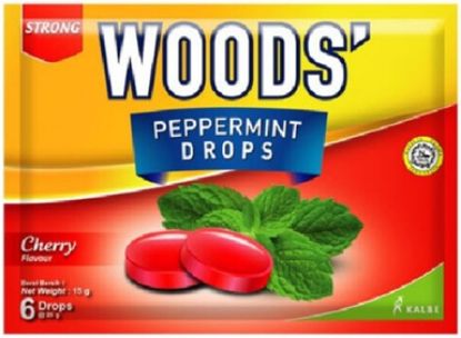 Picture of Woods Peppermint Drops - Cherry 15g
