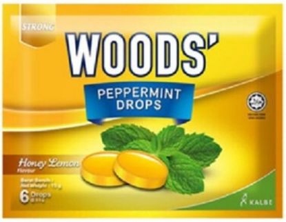 Picture of Woods Peppermint Drops - Honey Lemon 15g