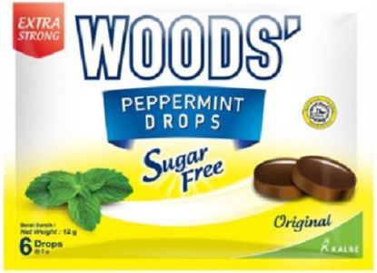 Picture of Woods Peppermint Drops Sugar Free - Original 12g