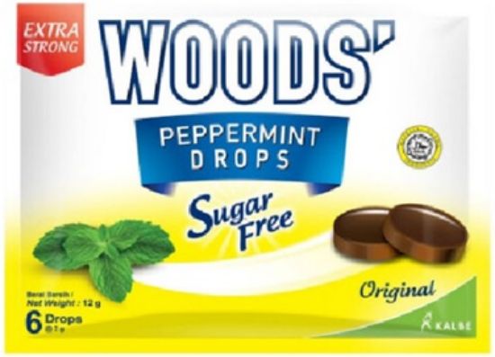 Picture of Woods Peppermint Drops Sugar Free - Original 12g