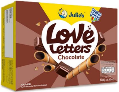Picture of Julie Love Letters - Chocolate 100g