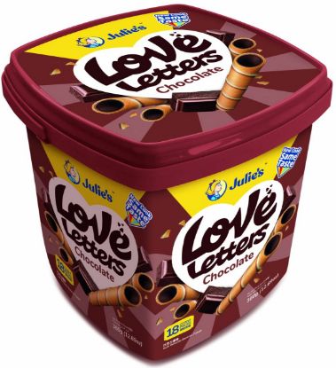 Picture of Julie Love Letters - Chocolate 18 x 20g (360g)