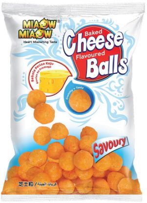 Picture of Miaow Miaow Snack - Cheese Balls 60g