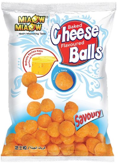 Picture of Miaow Miaow Snack - Cheese Balls 60g