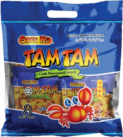 Picture of Snekku Tam Tam Crab Flavoured - Family Pack 8 x 20g