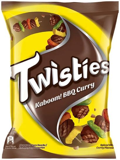 Picture of Twisties Corn Snacks - BBQ Curry 60g