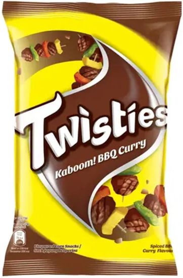 Picture of Twisties Corn Snacks - BBQ Curry 140g