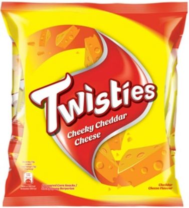 Picture of Twisties Corn Snacks - Cheddar Cheese Multi Pack 8 x 13g