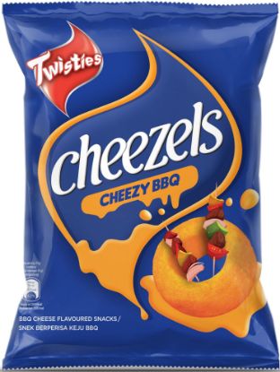 Picture of Twisties Cheezels - BBQ Cheese 60g