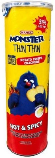Picture of Mamee Snack - Monster Thin Thin Potato Chips - Hot & Spicy 100g