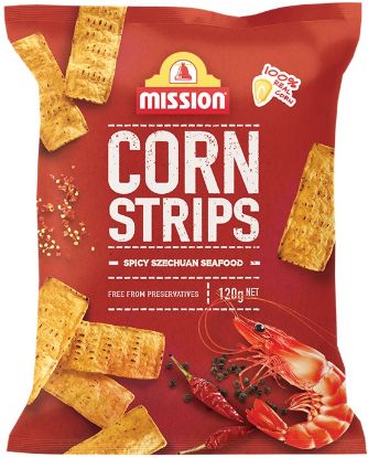 Picture of Mission Snack - Corn Strips Spicy Szechuan Seafood 120g