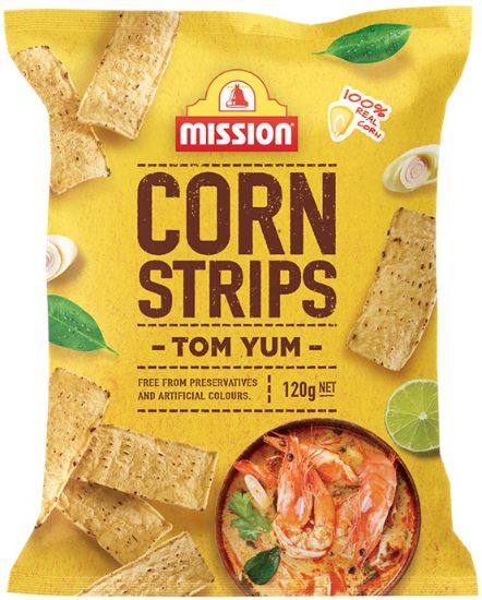 Picture of Mission Snack - Corn Strips Tom Yum 120g