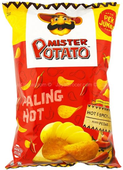 Picture of Mister Potato Crisps Hot & Spicy 140g