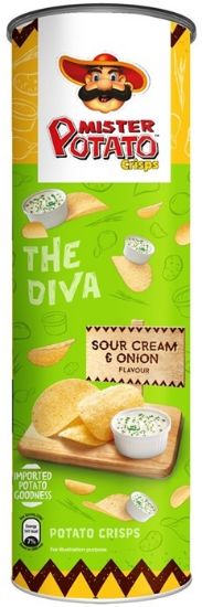 Picture of Mister Potato Crisps Sour Cream & Onion 125g